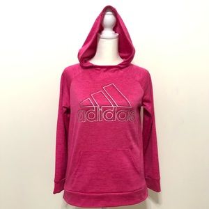 Adidas Pink Pull Over Hoodie